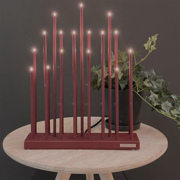 Elflugan original ljusstake  oxidröd
