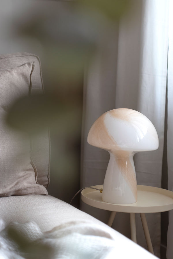 Fungo 16 bordslampa beige