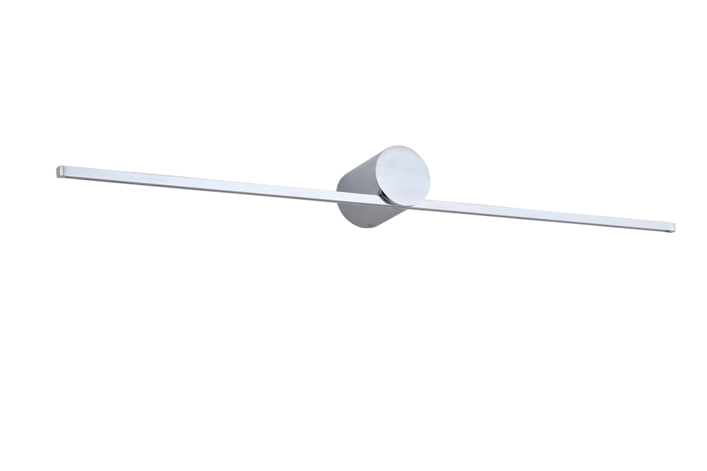 Modern Slim 8W vägglampa krom