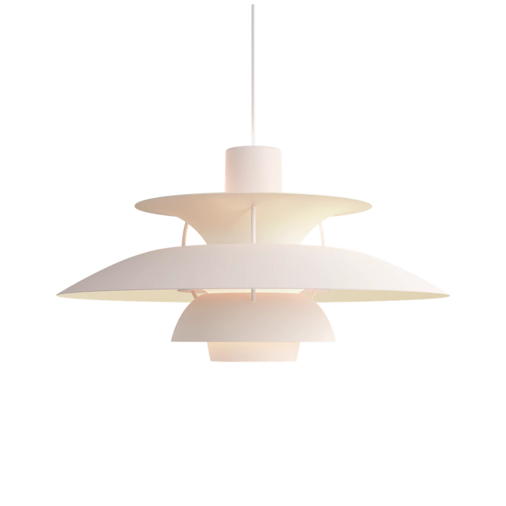 PH 5 taklampa Monochrome white