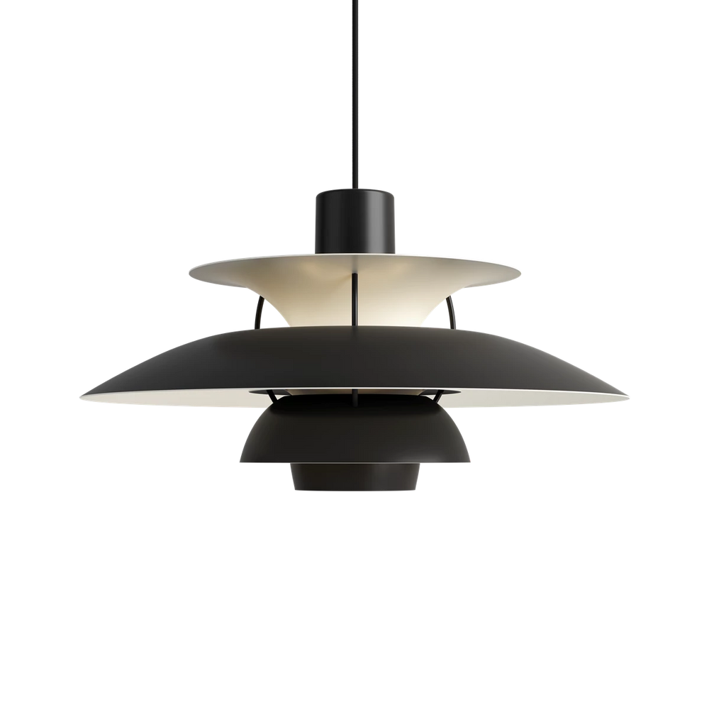PH 5 taklampa Monochrome black