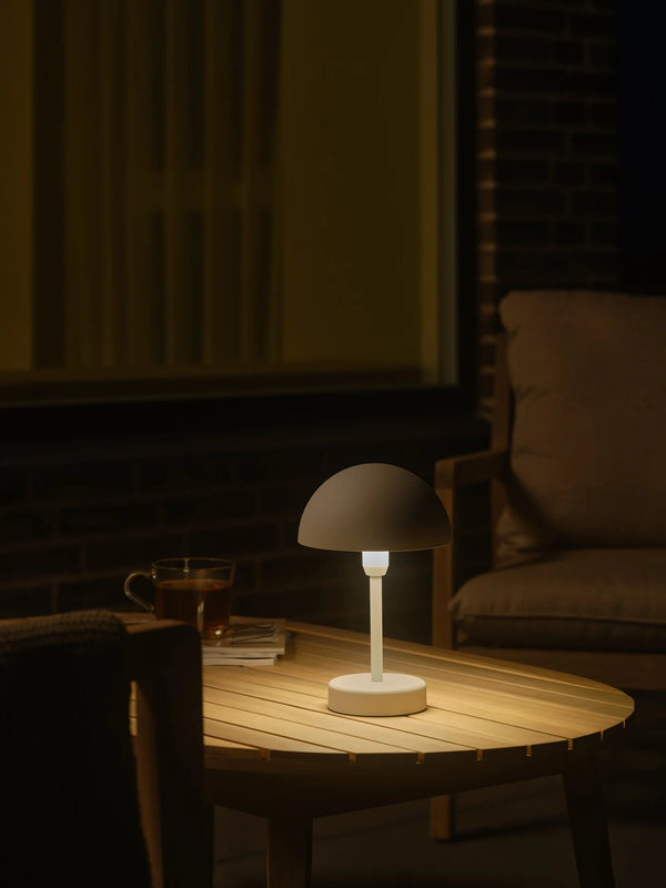 Ellen to-go uppladdningsbar bordslampa vit