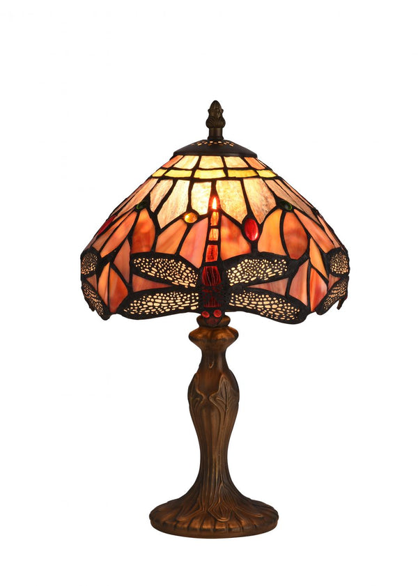 Trollslända ädelsten bordslampa 20cm