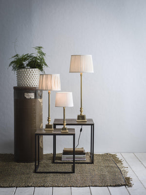 Linné bordslampa i krom 36cm