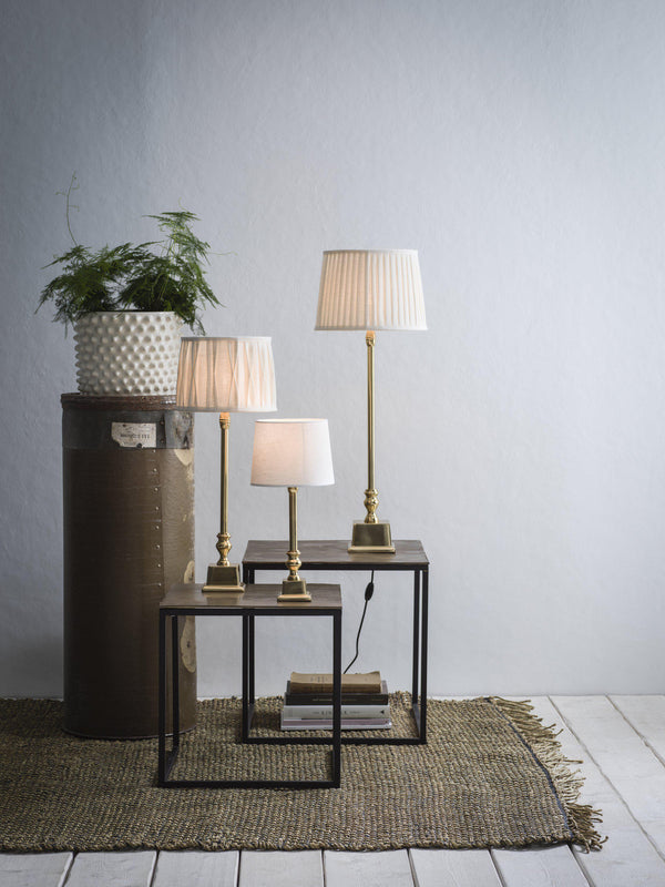 Linné bordslampa i krom 36cm
