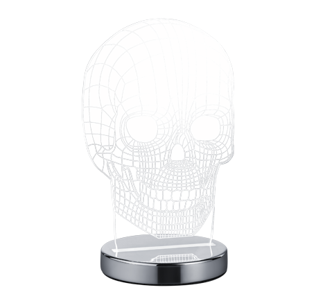 Skull bordslampa
