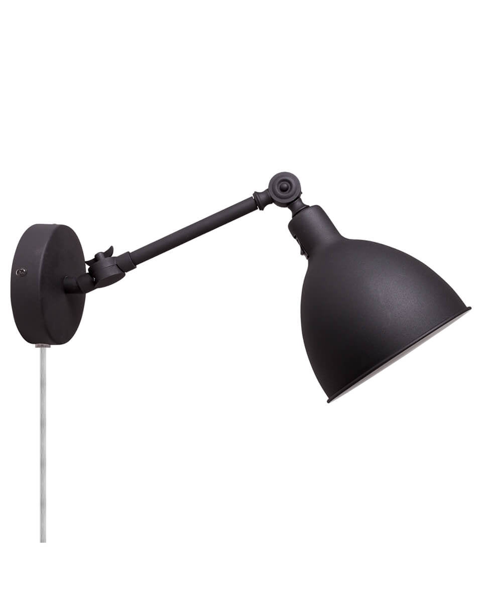 Bazar mini vägglampa svart