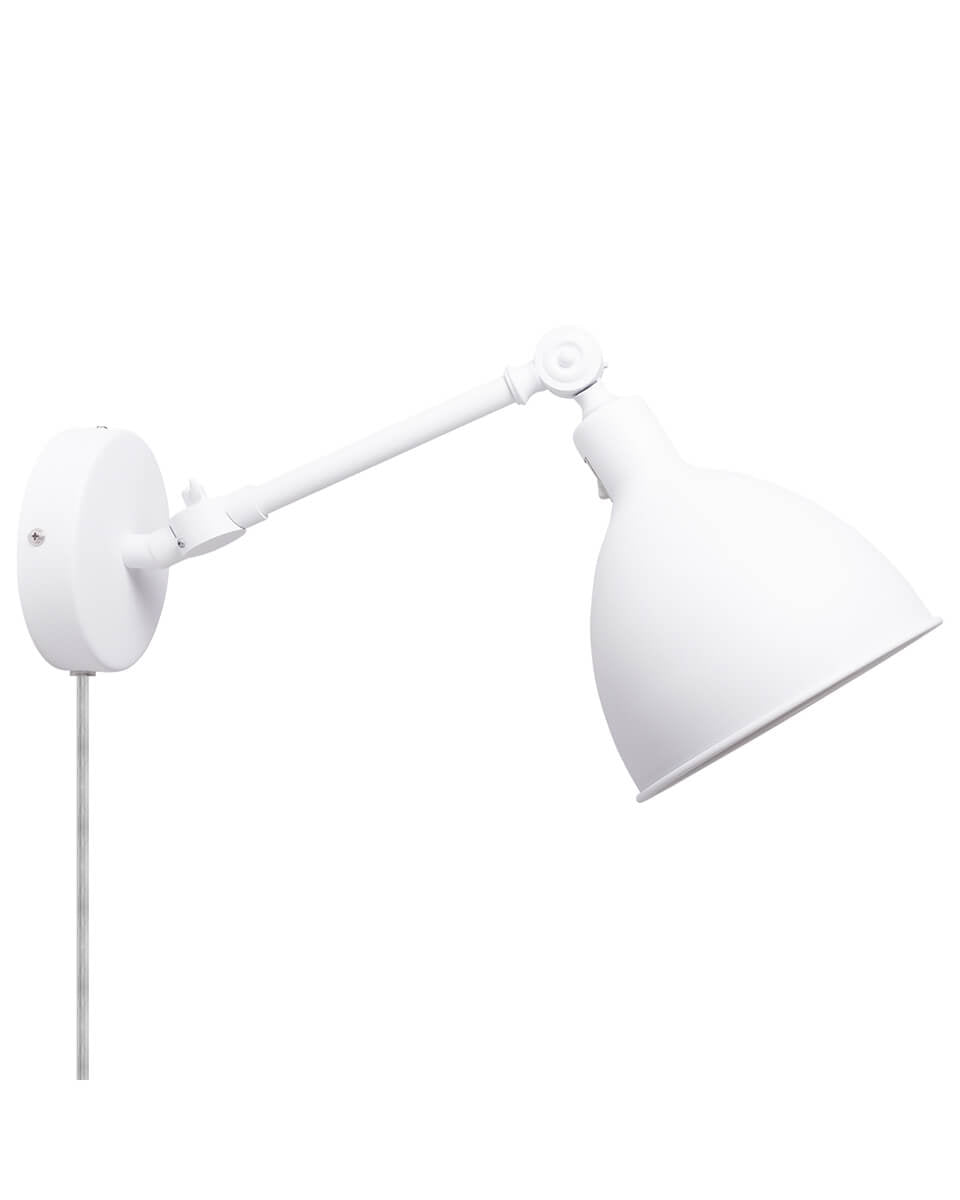 Bazar mini vägglampa vit