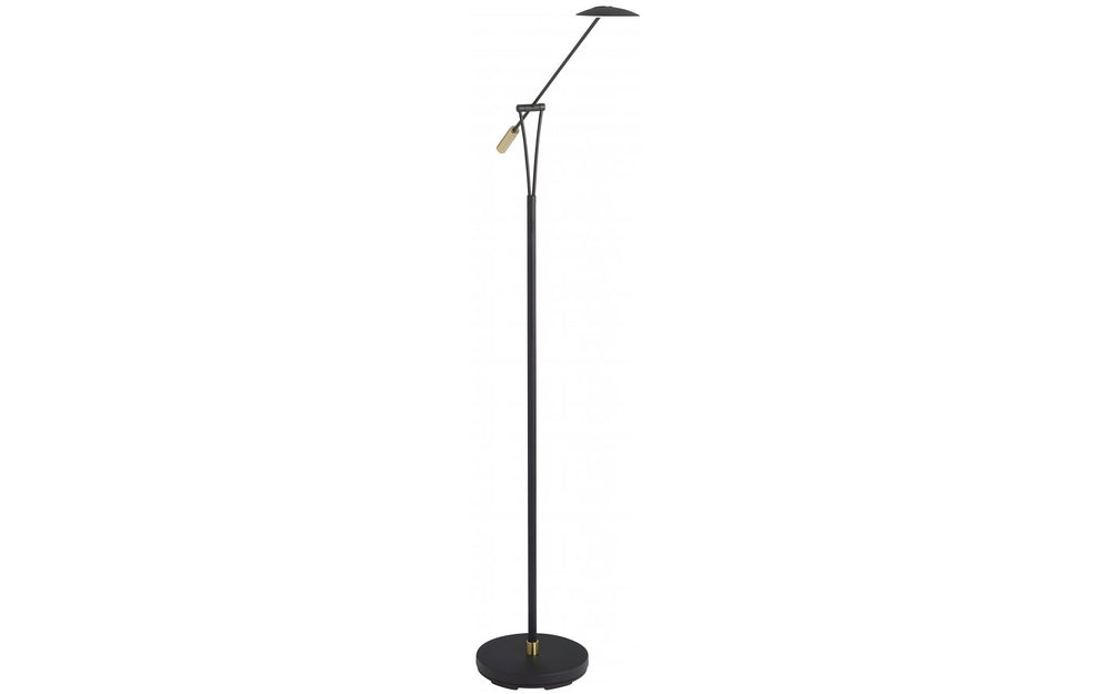 Recco golvlampa svart/mässing