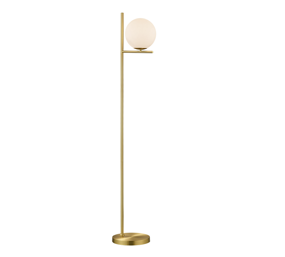 Pure golvlampa mässingsfärg