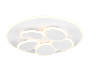 Mandala taklampa vit