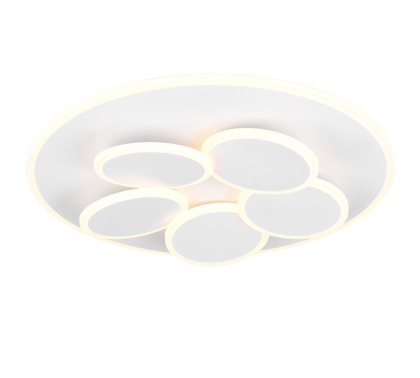 Mandala taklampa vit