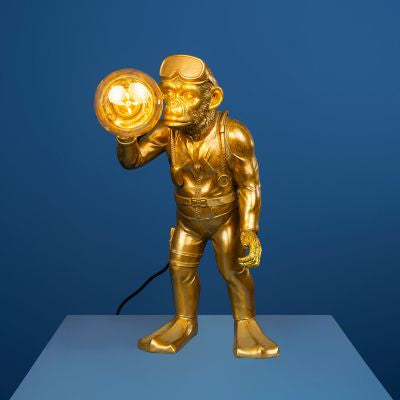 Diver Dan bordslampa guld