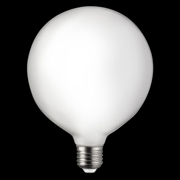 Globlampa 125mm LED opal E27