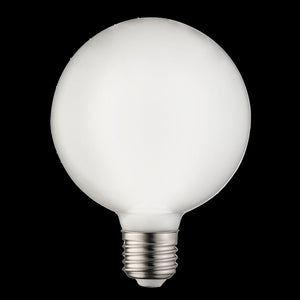 Globlampa 95mm LED opal E27