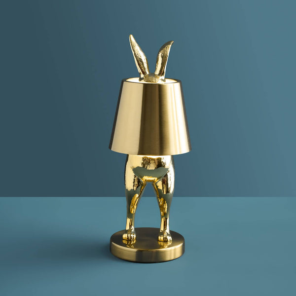 Hiding Rabbit bordslampa guld uppladdningsbar
