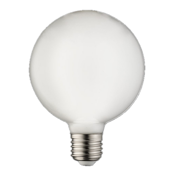 Globlampa 95mm LED opal E27