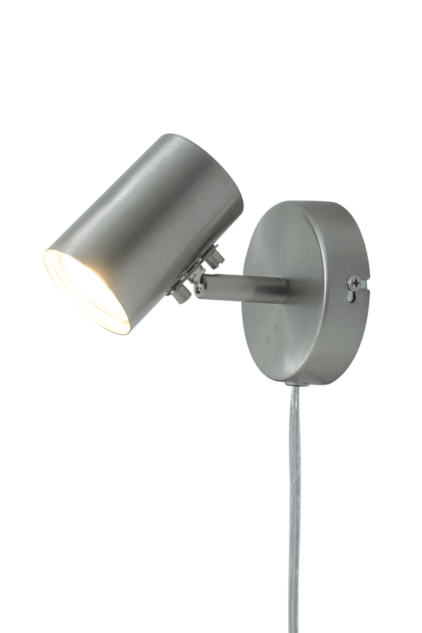 Hugin vägglampa stål