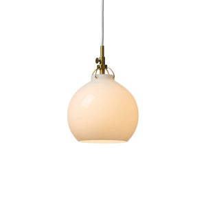 Toscana taklampa 18cm opalvit