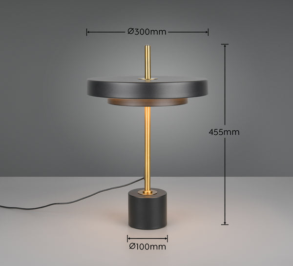 Keaton bordslampa svart