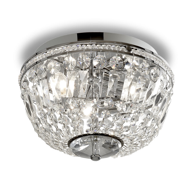 Adelsö badrumslampa krom/kristall