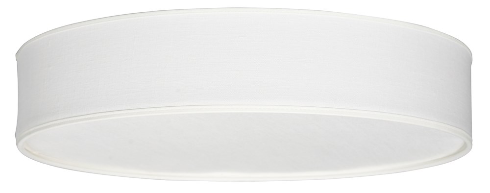 Soft linne plafond Ø44cm. Vit